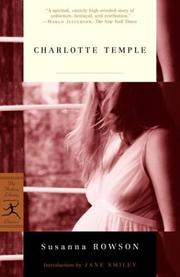 Cover of: Charlotte Temple | Mrs. Susanna (Haswell) Rowson