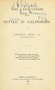 Cover of: Why a rich Yankee did not settle in California