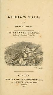 Cover of: widow's tale: and other poems.