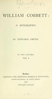 Cover of: William Cobbett: a biography.