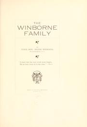 Cover of: The Winborne family by Benjamin Brodie Winborne