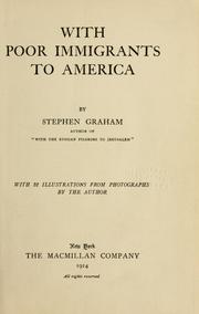Cover of: With poor immigrants to America by Stephen Graham
