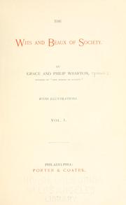 Cover of: The wits and beaux of society by Katherine Byerley Thomson