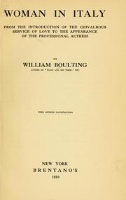 Cover of: Woman in Italy by William Boulting, William Boulting