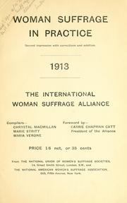 Cover of: Woman suffrage in practice, 1913 ... by Chrystal Macmillan