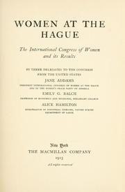 Cover of: Women at the Hague by Jane Addams