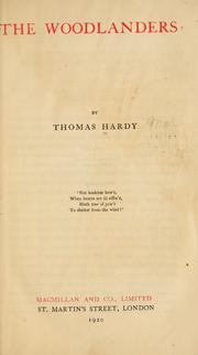 Cover of: The woodlanders. by Thomas Hardy