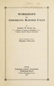 Cover of: Workshops for assembling business facts