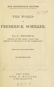 Cover of: works of Frederick Schiller | Friedrich Schiller