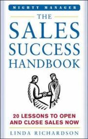 Cover of: The Sales Success Handbook (Mighty Manager)