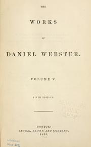 Cover of: Works: with a biographical memoir by Daniel Webster
