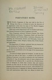 Cover of: World's congress addresses: delivered by the president, the Hon. Charles Carroll Bonney, LL.D., to the World's Parliament of Religions and the religious denominational congresses of 1893 : with the closing addresses at the final session of the World's Congress Auxiliary.