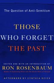 Cover of: Those Who Forget the Past by 