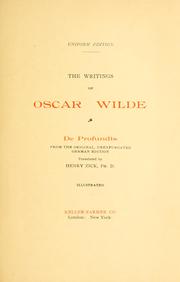 The writings of Oscar Wilde
