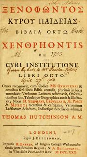 Cover of: Xenophontos Kyrou paideias by Xenophon