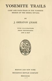 Cover of: Yosemite trails by J. Smeaton Chase