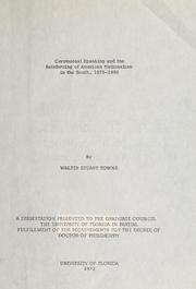 Cover of: Ceremonial speaking and the reinforcing of American nationalism in the South, 1875-1890