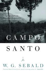 Cover of: Campo Santo by W.G. Sebald