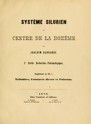 Cover of: Systême silurien du centre de la Bohême. by Joachim Barrande, Joachim Barrande