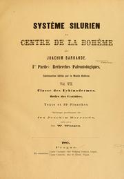 Cover of: Systême silurien du centre de la Bohême.