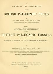 Cover of: A synopsis of the classification of the British palaeozoic rocks ... by Sedgwick, Adam