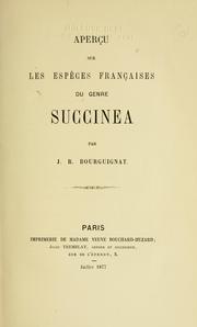Cover of: Aperçu sur les espèces françaises du genre Succinea