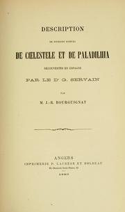 Description de diverses espèces de Coelestele et de Paladilhia découvertes en Espagne par le Dr G. Servain by Jules René Bourguignat