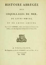 Cover of: Histoire abrégée des coquillages de mer by Cubières M. de