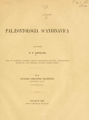 Cover of: Paleontologia Scandinavica.: Pt. 1. Crustacea formationis transitionis.
