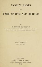 Cover of: Insect pests of farm, garden and orchard