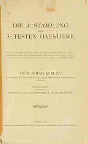 Cover of: Abstammung der ältesten Haustiere ...