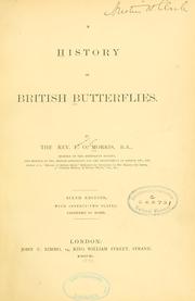 Cover of: A history of British butterflies