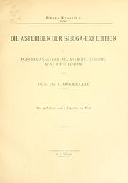 Cover of: Die Asteriden der Siboga-Expedition by Ludwig Heinrich Philipp Döderlein