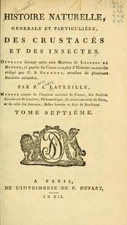 Cover of: Histoire naturelle, générale et particulière des crustacés et des insectes, volumes 7 and 8 by P. A. Latreille