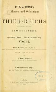 Cover of: Vögel by Hans Friedrich Gadow, Hans Friedrich Gadow