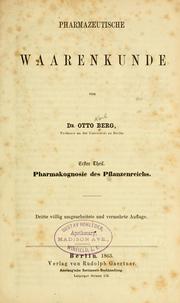 Cover of: Pharmazeutische Waarenkunde