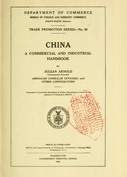 Cover of: China, a commercial and industrial handbook