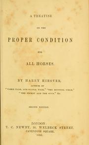 Cover of: treatise on the proper condition for all horses