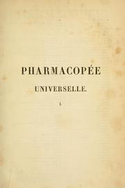 Cover of: Pharmacopee universelle by A. J. L. Jourdan