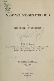 Cover of: New witnesses for God by B. H. Roberts