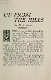 Cover of: Up from the hills