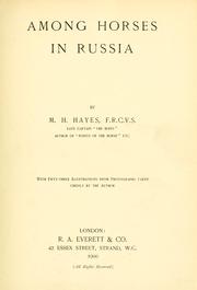 Cover of: Among horses in Russia by M. Horace Hayes