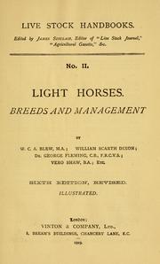 Cover of: Light horses by William Charles Arlington Blew