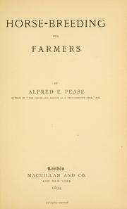 Cover of: Horse-breeding for farmers