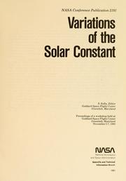 Variations of the solar constant