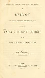 Cover of: The Christian ministry by Samuel Clement Fessenden