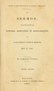 Cover of: Causes of the decline of doctrinal preaching: a sermon, preached before the Pastoral Association of Massachusetts, in ... Boston, May 25, 1841.