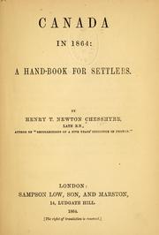 Canada in 1864 by Henry T. Newton Chesshyre