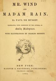 Cover of: Mr. Wind and Madam Rain