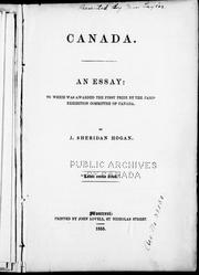 Cover of: Canada by by J. Sheridan Hogan.